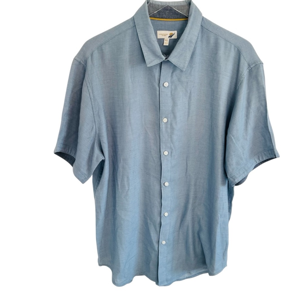 Fundamental Coast Light Blue Casual Button Down Shirt
